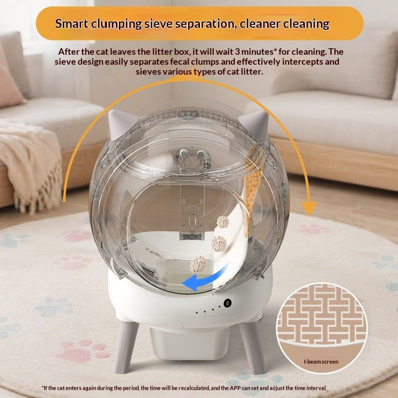 Cleannestpets Ez Fully Automatic Self-Cleaning Cat Litter Box Smart Cat Toilet