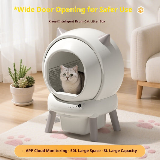 Cleannestpets Ez Fully Automatic Self-Cleaning Cat Litter Box Smart Cat Toilet